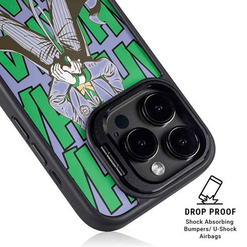 DC Comics The Joker Vintage pose pattern iPhone 13 Pro Kickstand Case